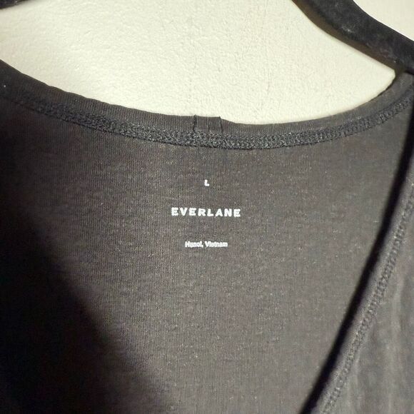 Everlane the Hemp Scoop Neck Muscle Tee black - Picture 3 of 7